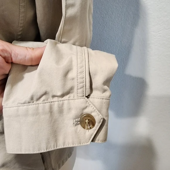 Vintage Ralph Lauren Polo Sport Sportswoman 90s Safari Utility Khaki Jacket sz 6 - Picture 4 of 11